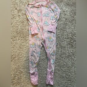 Little Sleepies Pink Elephant Snuggles Zippy